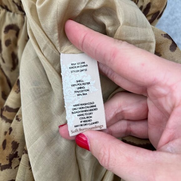 Soft Surroundings Leopard Print Maxi Skirt - Picture 7 of 11